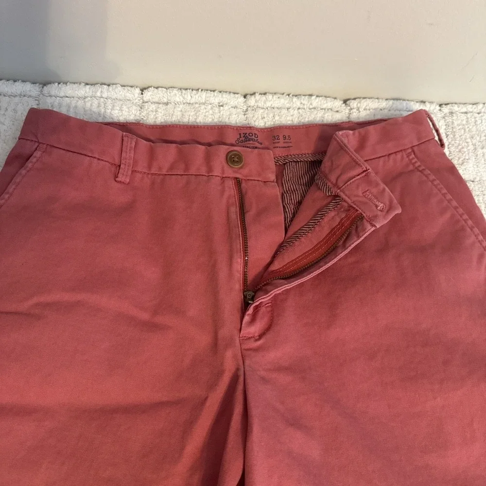Izod Saltwater Stretch Mens Shorts Sz 32 Athleisure Preppy Outdoors Golf Coastal